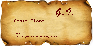 Gaszt Ilona névjegykártya